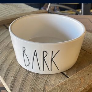 Rae Dunn BARK dog bowl